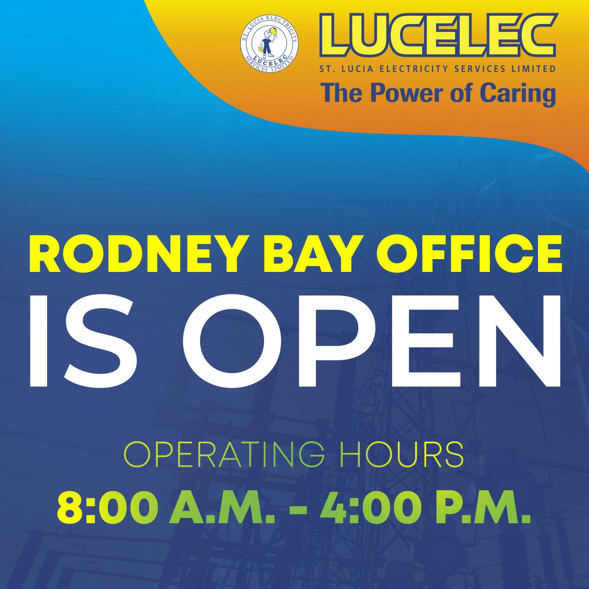 LUCELEC Rodney Bay Office Hours